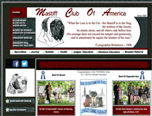 Tablet Screenshot of mastiff.org